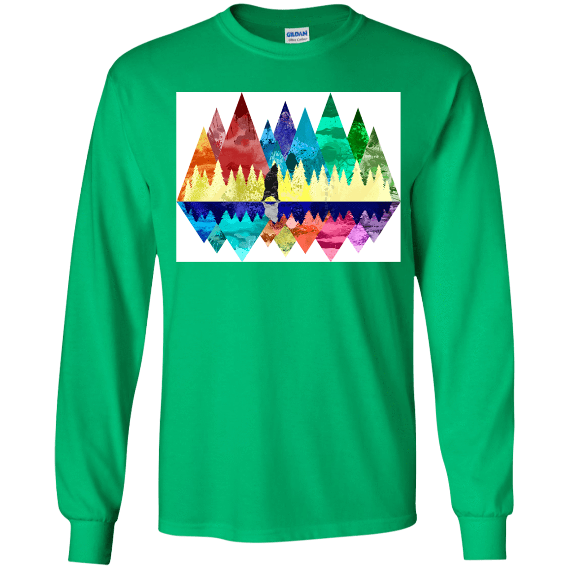 T-Shirts Irish Green / YS Bear Color Forest Youth Long Sleeve T-Shirt