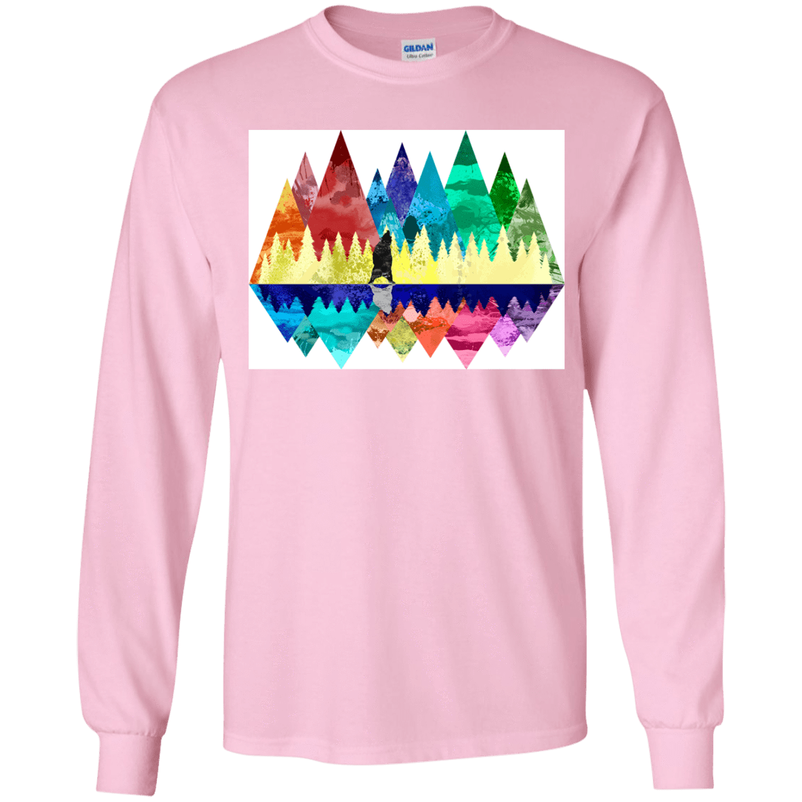 T-Shirts Light Pink / YS Bear Color Forest Youth Long Sleeve T-Shirt