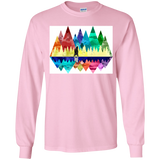 T-Shirts Light Pink / YS Bear Color Forest Youth Long Sleeve T-Shirt