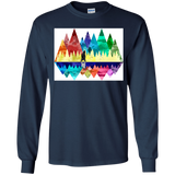 T-Shirts Navy / YS Bear Color Forest Youth Long Sleeve T-Shirt