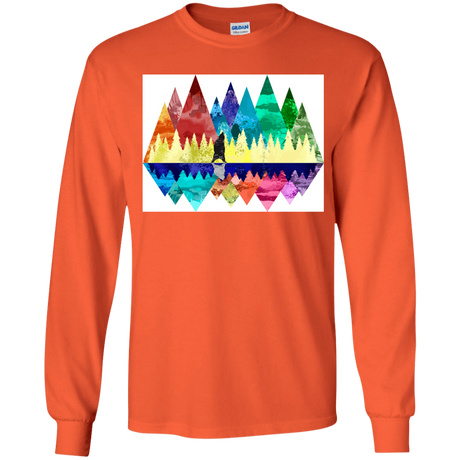T-Shirts Orange / YS Bear Color Forest Youth Long Sleeve T-Shirt