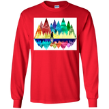 T-Shirts Red / YS Bear Color Forest Youth Long Sleeve T-Shirt