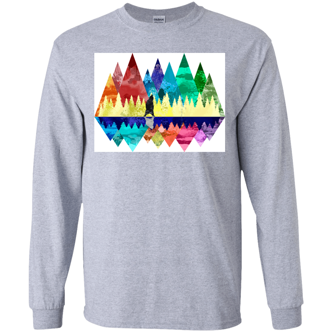 T-Shirts Sport Grey / YS Bear Color Forest Youth Long Sleeve T-Shirt