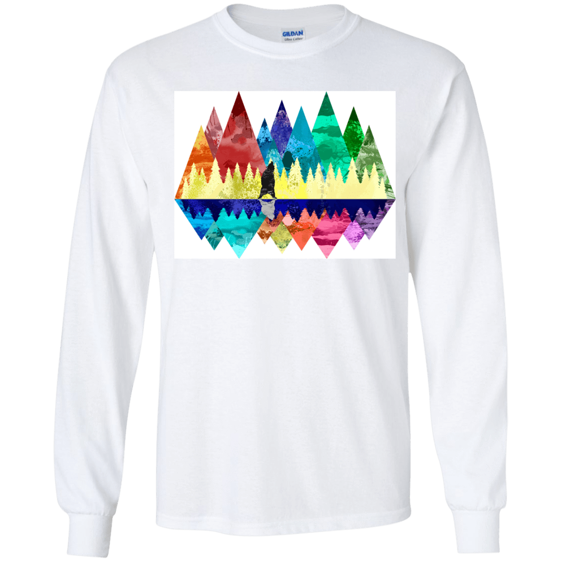 T-Shirts White / YS Bear Color Forest Youth Long Sleeve T-Shirt