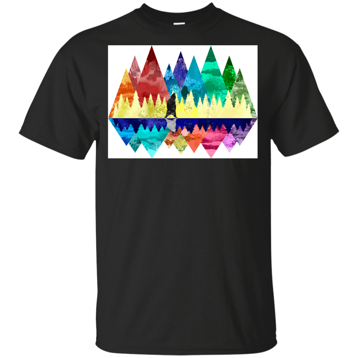 T-Shirts Black / YXS Bear Color Forest Youth T-Shirt