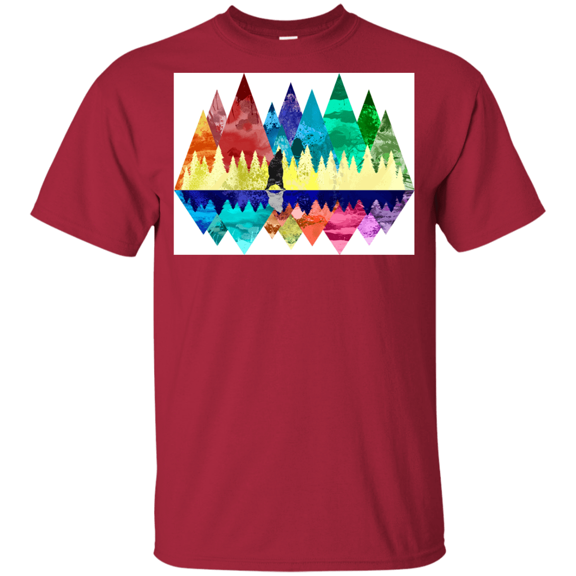 T-Shirts Cardinal / YXS Bear Color Forest Youth T-Shirt