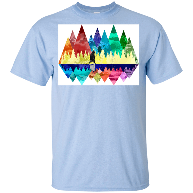 T-Shirts Light Blue / YXS Bear Color Forest Youth T-Shirt