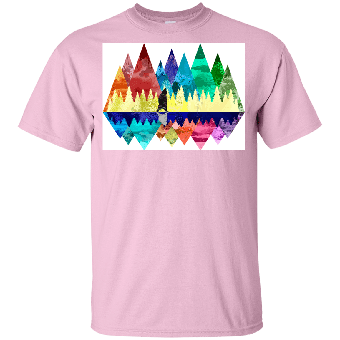 T-Shirts Light Pink / YXS Bear Color Forest Youth T-Shirt