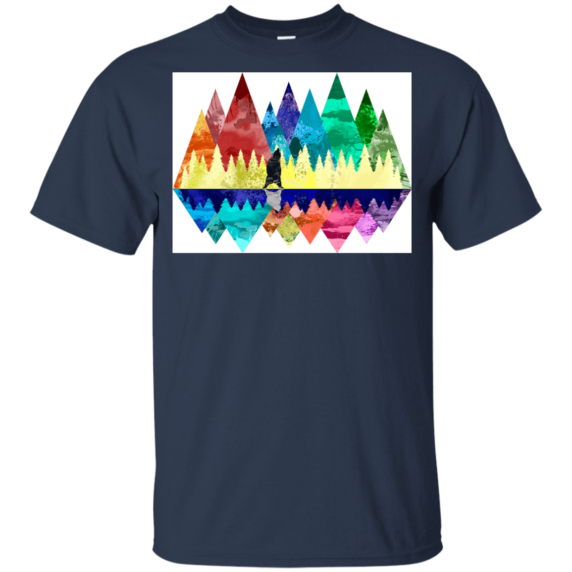 T-Shirts Navy / YXS Bear Color Forest Youth T-Shirt