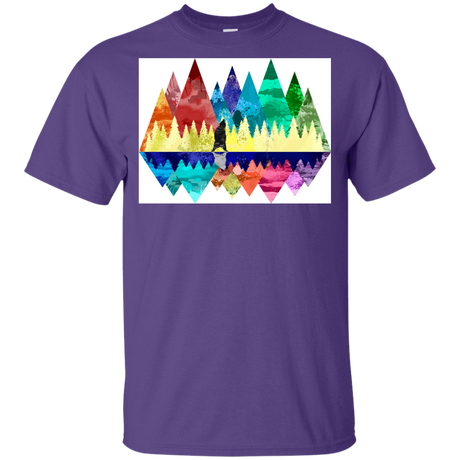 T-Shirts Purple / YXS Bear Color Forest Youth T-Shirt