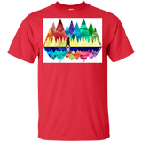 T-Shirts Red / YXS Bear Color Forest Youth T-Shirt