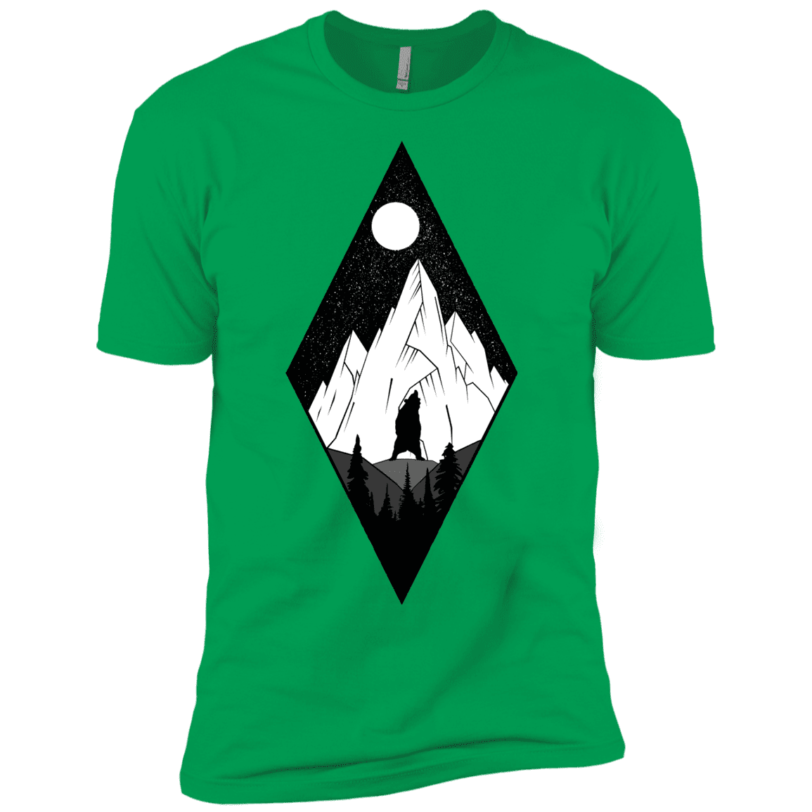 T-Shirts Kelly Green / YXS Bear Diamond Boys Premium T-Shirt