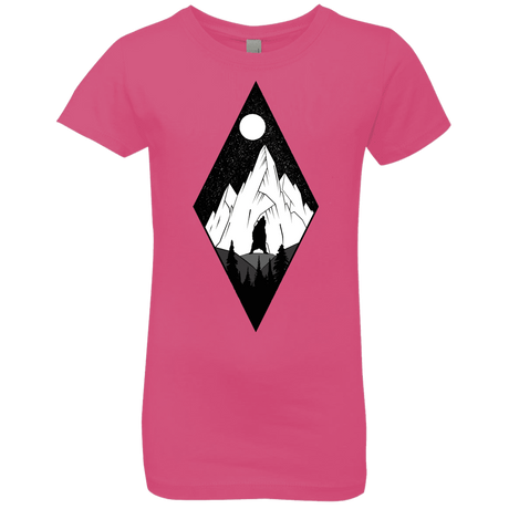 T-Shirts Hot Pink / YXS Bear Diamond Girls Premium T-Shirt
