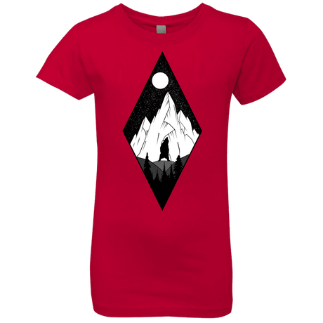 T-Shirts Red / YXS Bear Diamond Girls Premium T-Shirt