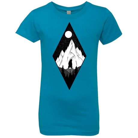 T-Shirts Turquoise / YXS Bear Diamond Girls Premium T-Shirt