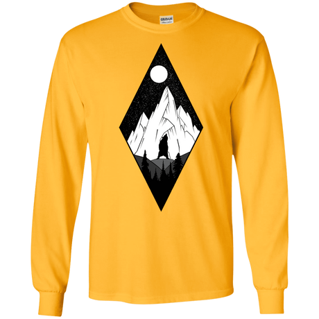 T-Shirts Gold / S Bear Diamond Men's Long Sleeve T-Shirt