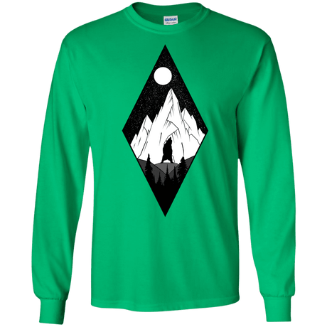 T-Shirts Irish Green / S Bear Diamond Men's Long Sleeve T-Shirt