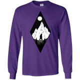 T-Shirts Purple / S Bear Diamond Men's Long Sleeve T-Shirt