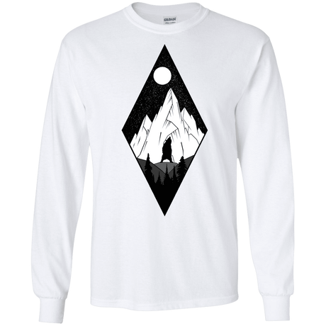 T-Shirts White / S Bear Diamond Men's Long Sleeve T-Shirt