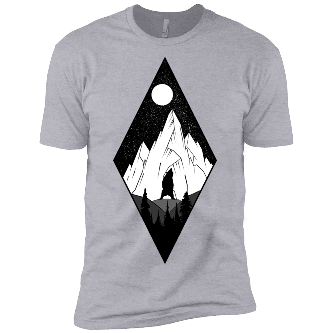 T-Shirts Heather Grey / X-Small Bear Diamond Men's Premium T-Shirt