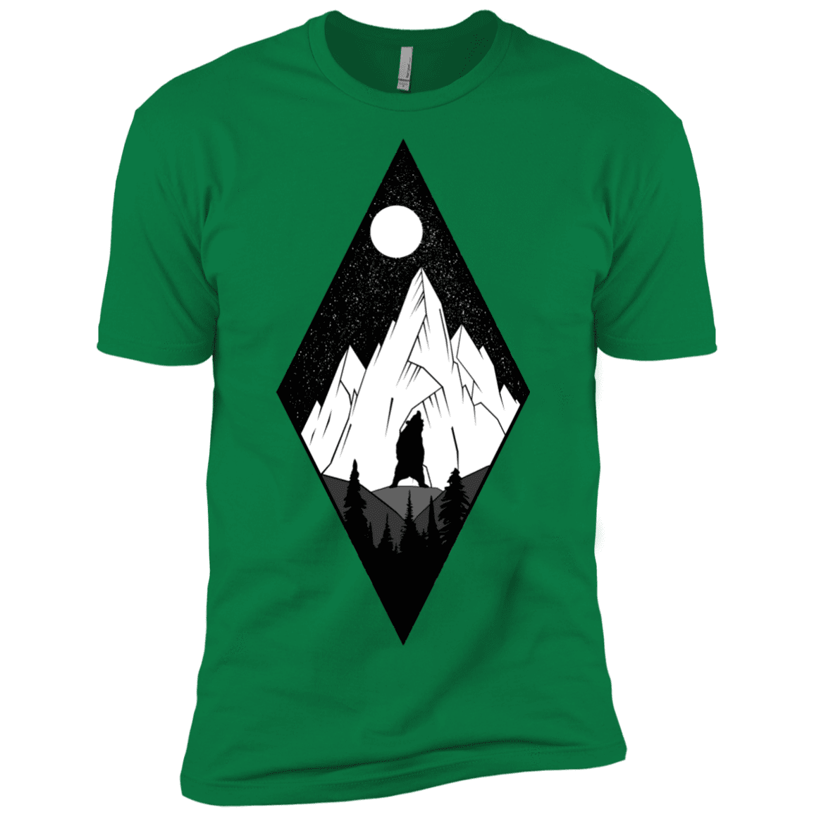 T-Shirts Kelly Green / X-Small Bear Diamond Men's Premium T-Shirt