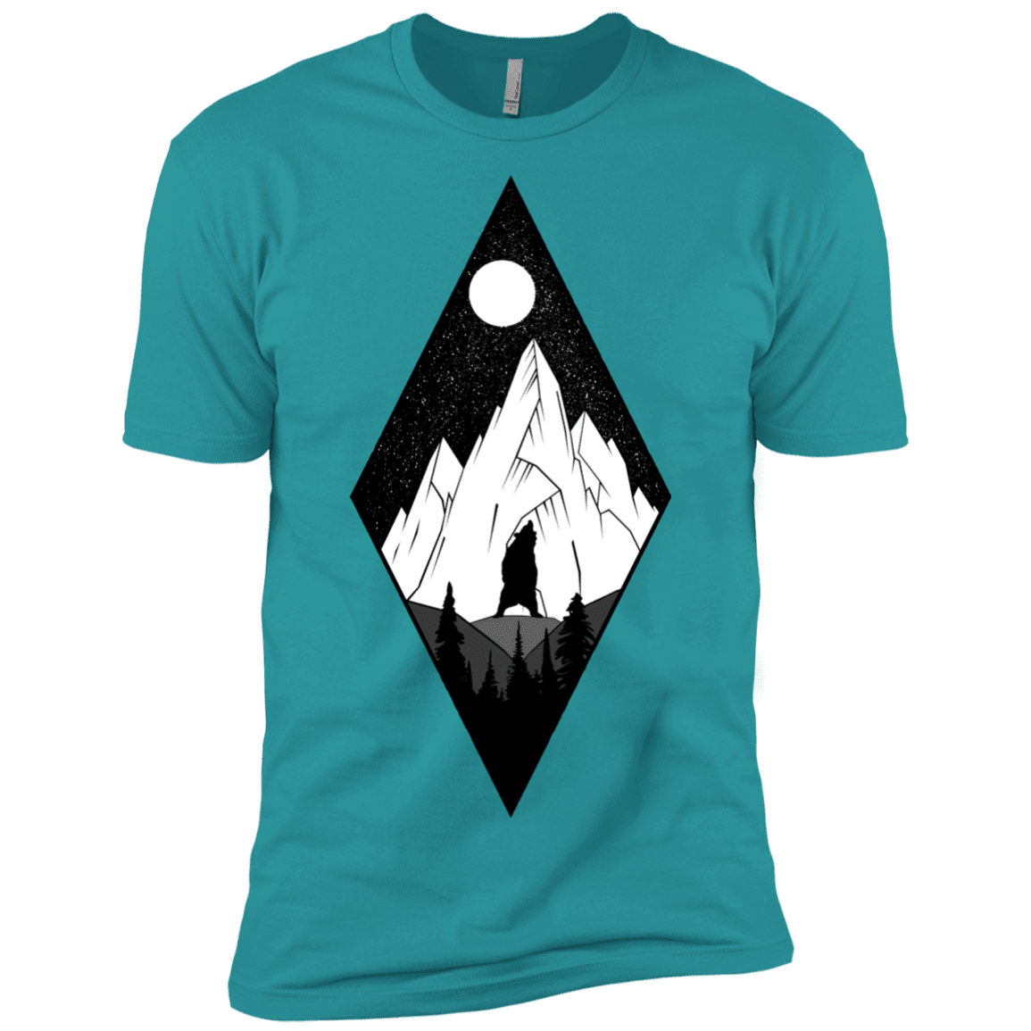 T-Shirts Tahiti Blue / X-Small Bear Diamond Men's Premium T-Shirt