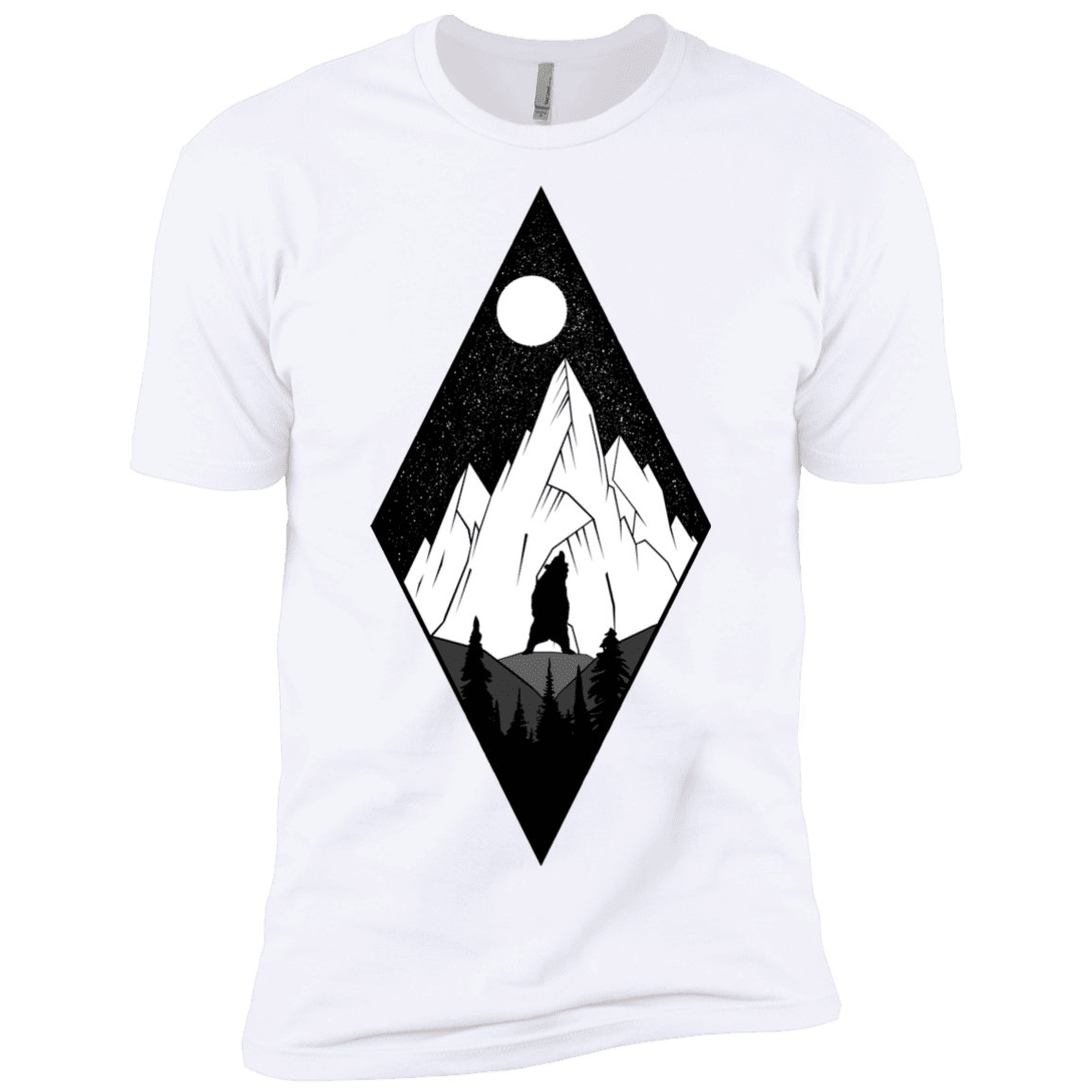 T-Shirts White / X-Small Bear Diamond Men's Premium T-Shirt