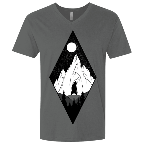 T-Shirts Heavy Metal / X-Small Bear Diamond Men's Premium V-Neck