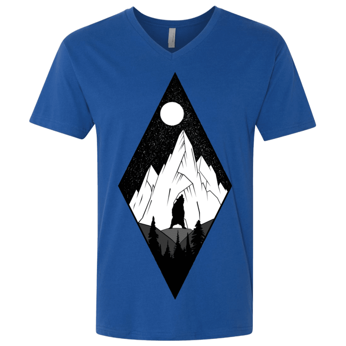 T-Shirts Royal / X-Small Bear Diamond Men's Premium V-Neck