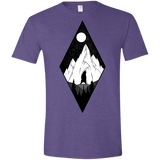 T-Shirts Heather Purple / S Bear Diamond Men's Semi-Fitted Softstyle