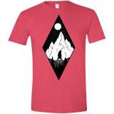 T-Shirts Heather Red / S Bear Diamond Men's Semi-Fitted Softstyle