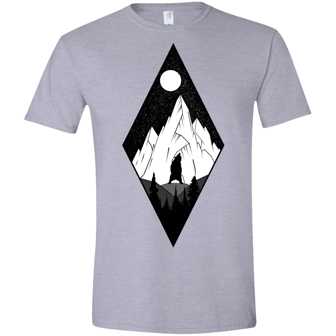 T-Shirts Sport Grey / X-Small Bear Diamond Men's Semi-Fitted Softstyle