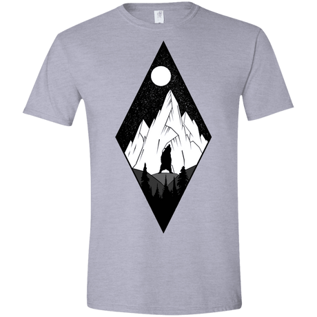 T-Shirts Sport Grey / X-Small Bear Diamond Men's Semi-Fitted Softstyle