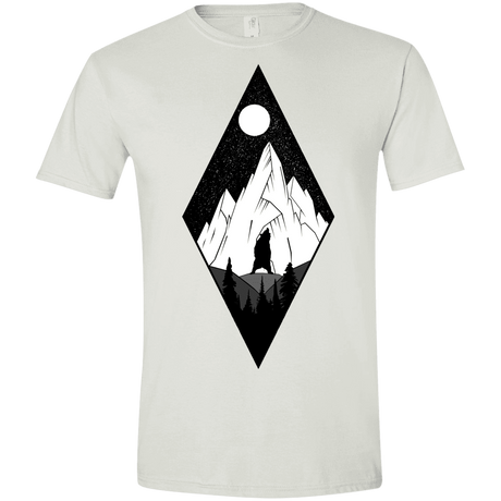 T-Shirts White / X-Small Bear Diamond Men's Semi-Fitted Softstyle