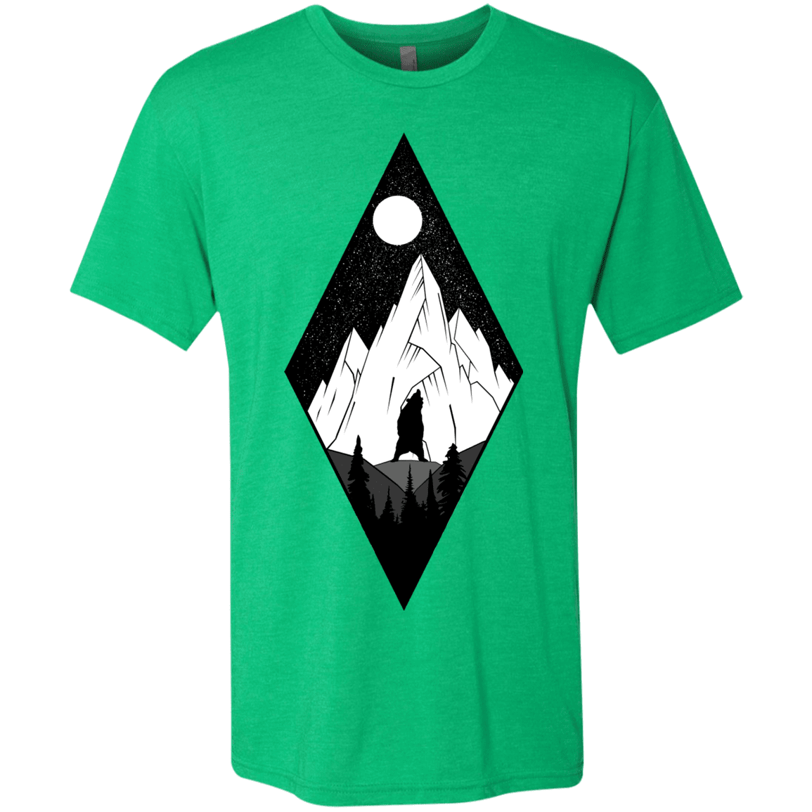 T-Shirts Envy / S Bear Diamond Men's Triblend T-Shirt