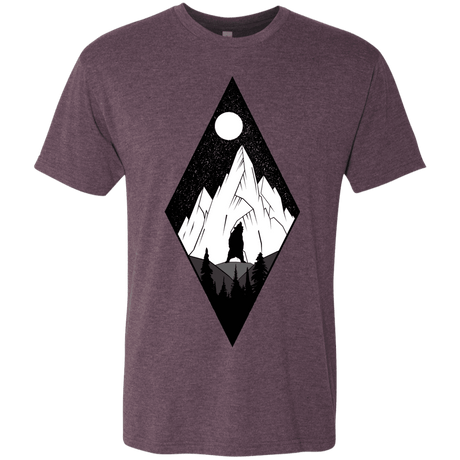 T-Shirts Vintage Purple / S Bear Diamond Men's Triblend T-Shirt