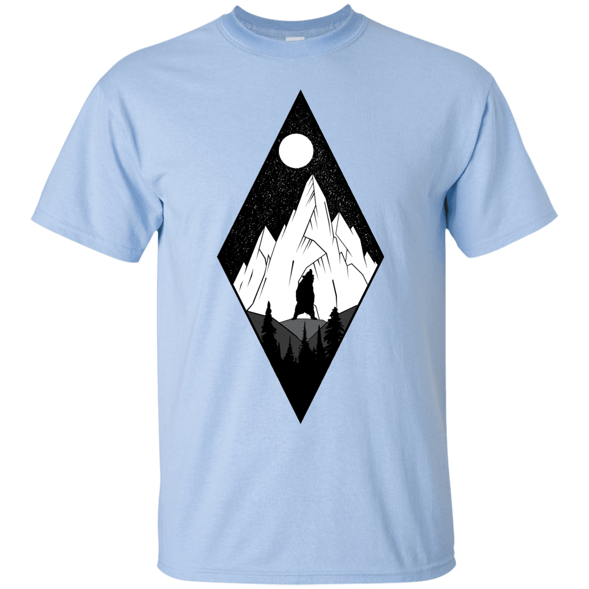 T-Shirts Light Blue / S Bear Diamond T-Shirt