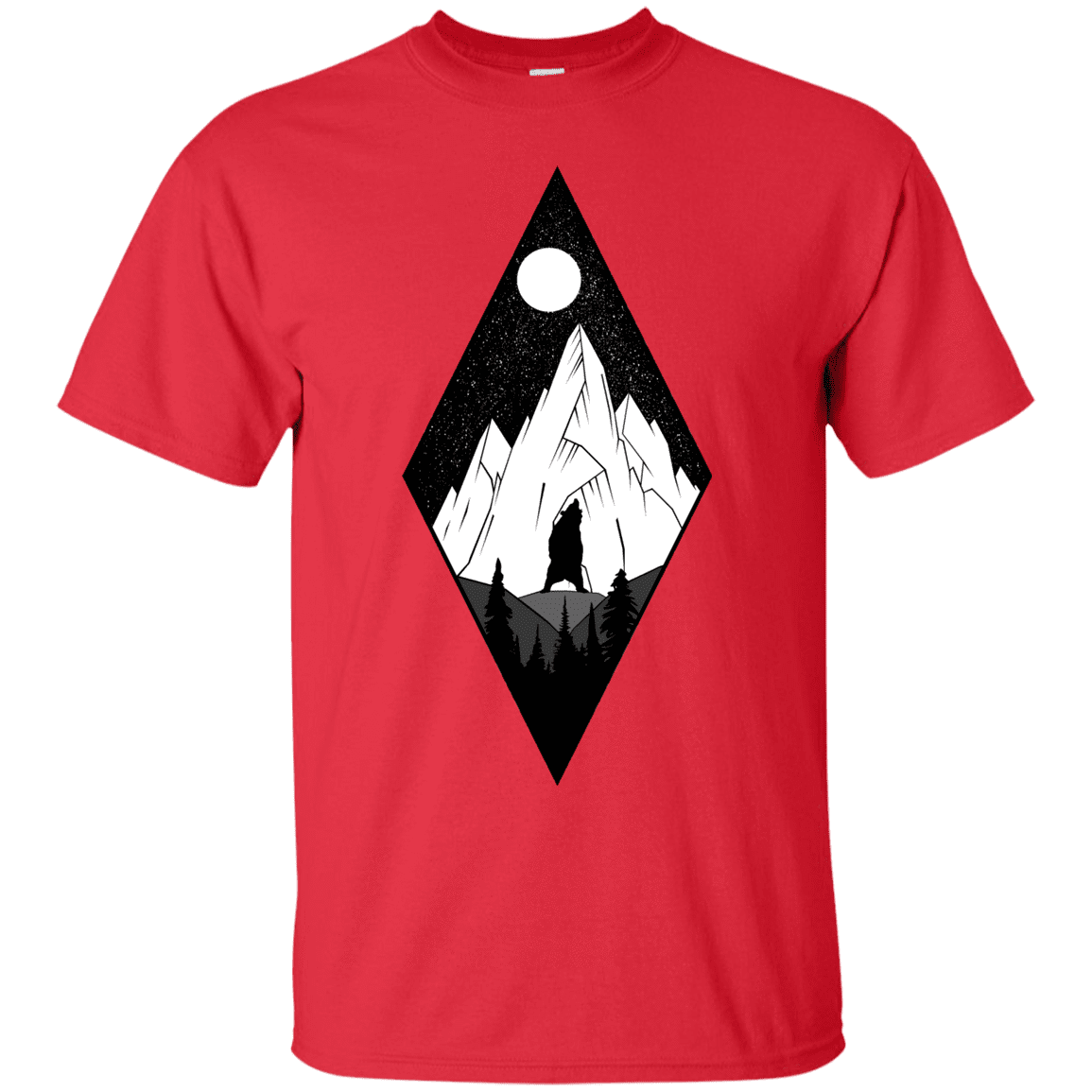 T-Shirts Red / S Bear Diamond T-Shirt