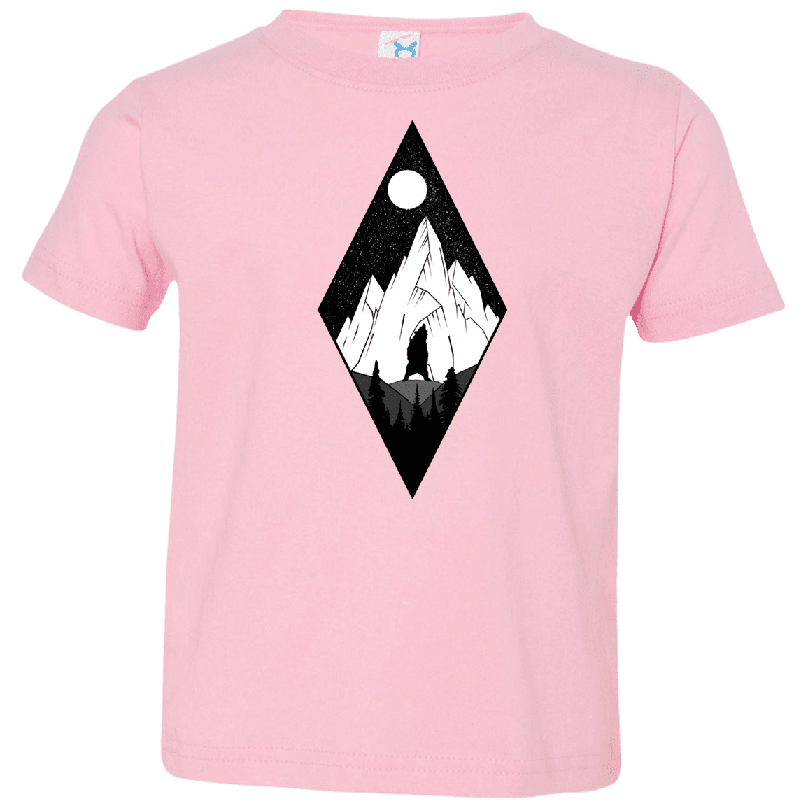 T-Shirts Pink / 2T Bear Diamond Toddler Premium T-Shirt