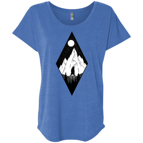 T-Shirts Vintage Royal / X-Small Bear Diamond Triblend Dolman Sleeve