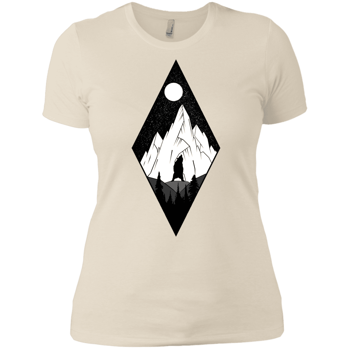 T-Shirts Ivory/ / X-Small Bear Diamond Women's Premium T-Shirt