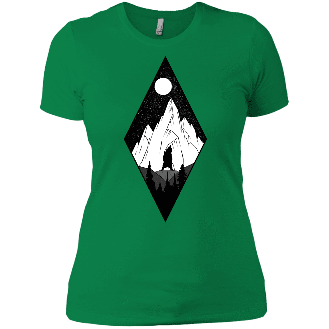 T-Shirts Kelly Green / X-Small Bear Diamond Women's Premium T-Shirt