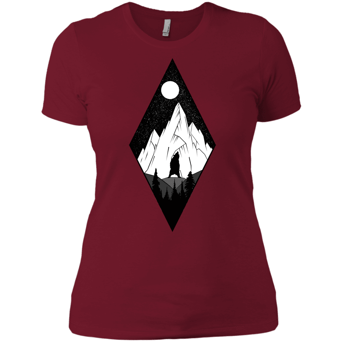 T-Shirts Scarlet / X-Small Bear Diamond Women's Premium T-Shirt