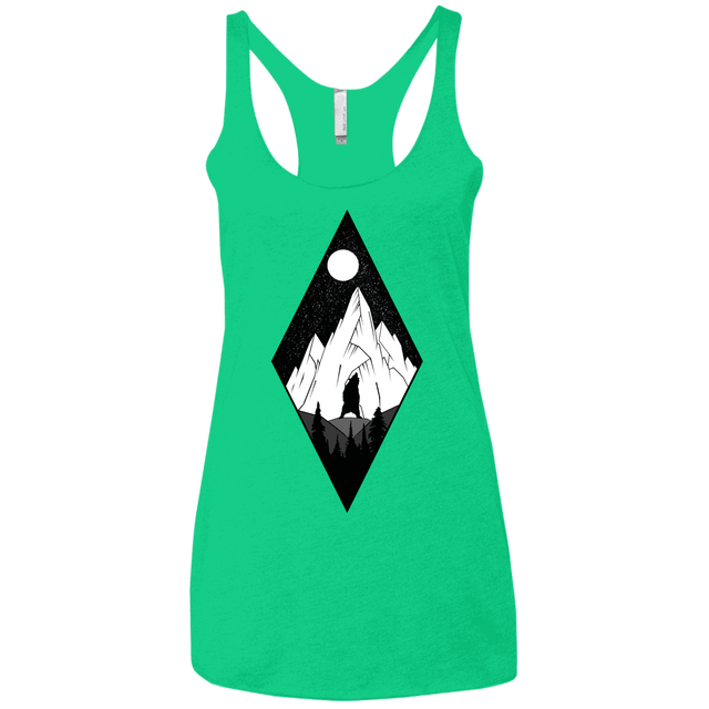T-Shirts Envy / X-Small Bear Diamond Women's Triblend Racerback Tank