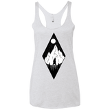 T-Shirts Heather White / X-Small Bear Diamond Women's Triblend Racerback Tank
