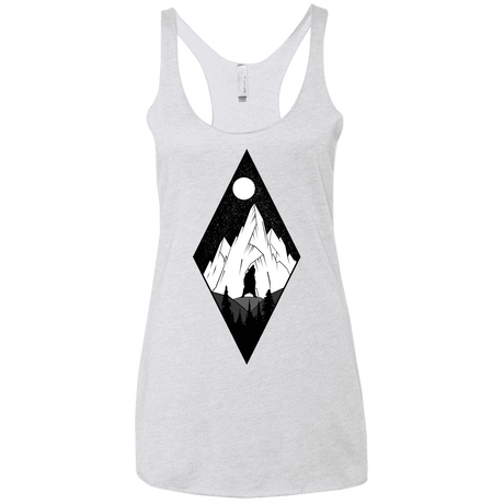 T-Shirts Heather White / X-Small Bear Diamond Women's Triblend Racerback Tank