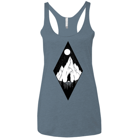 T-Shirts Indigo / X-Small Bear Diamond Women's Triblend Racerback Tank