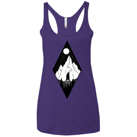 T-Shirts Purple Rush / X-Small Bear Diamond Women's Triblend Racerback Tank