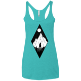 T-Shirts Tahiti Blue / X-Small Bear Diamond Women's Triblend Racerback Tank
