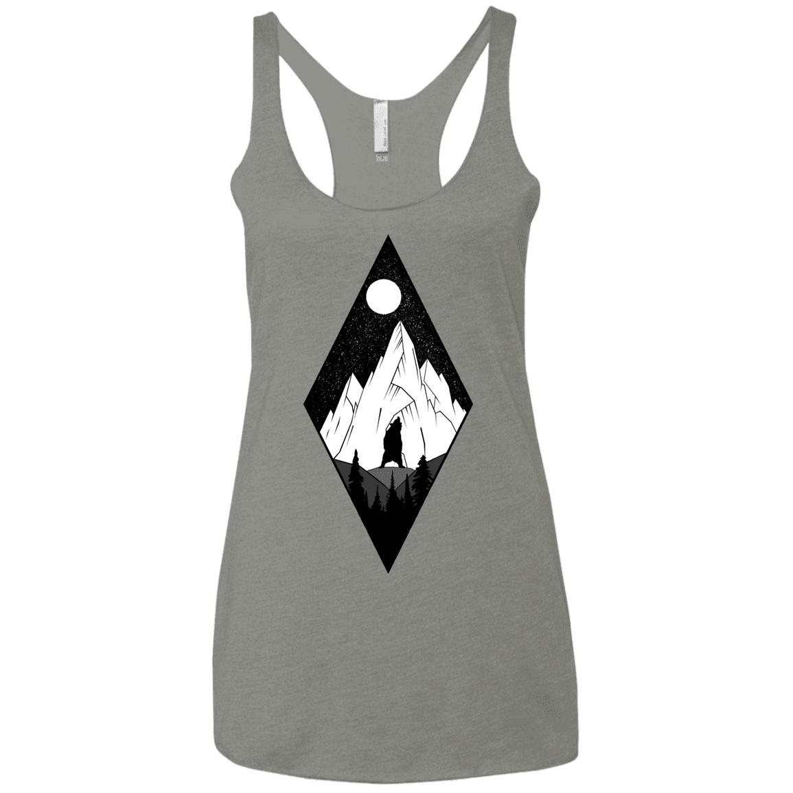 T-Shirts Venetian Grey / X-Small Bear Diamond Women's Triblend Racerback Tank
